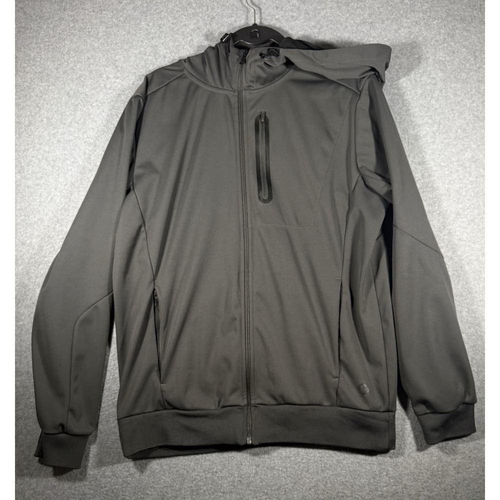 Mondetta Outdoor Project Jacket Size M Charcoal Full Zip Hooded Active